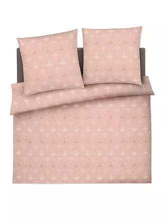 JOOP | Satin Bettwäsche CORNFLOWER CHARM 2x 70x90cm/200x200cm Vanille | beige