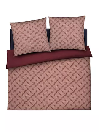 JOOP | Satin Bettwäsche CORNFLOWER DOUBLE  2x70x90cm/200x200cm Fine Rouge | grau
