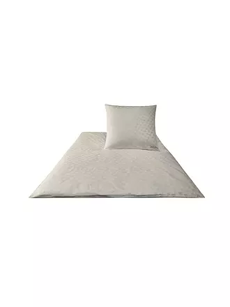 JOOP | Satin Bettwäsche Cornflower 2x 70x90cm/200x200cm Sand | creme