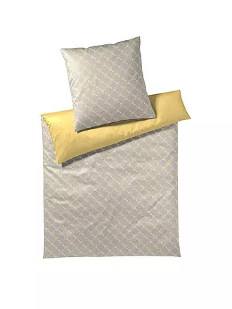 JOOP | Satin Bettwäsche Cornflower Double 70x90cm / 140x220cm Rose | gelb
