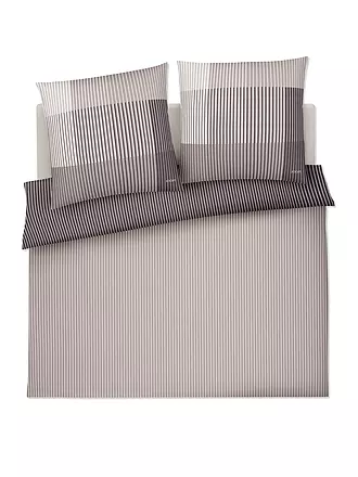 JOOP | Satin Bettwäsche DIVIDED 2x 70x90cm / 200x200cm Blush | hellgrau