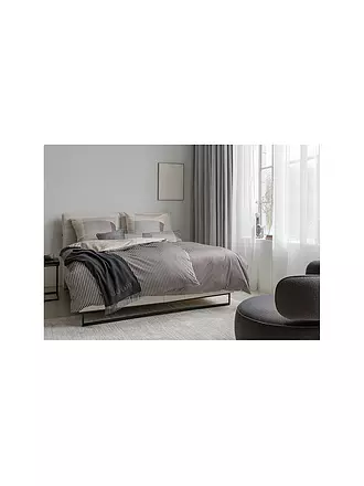 JOOP | Satin Bettwäsche DIVIDED 2x 70x90cm / 200x200cm Blush | hellgrau