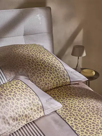 JOOP | Satin Bettwäsche LEO 70x90cm / 140x200cm Vanilla | grau