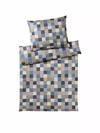 JOOP | Satin Bettwäsche Mosaic 70x90cm / 140x220cm | blau