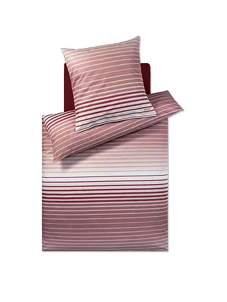 JOOP | Satin Bettwäsche SHUTTER 70x90cm/140x220cm Ocean | dunkelrot