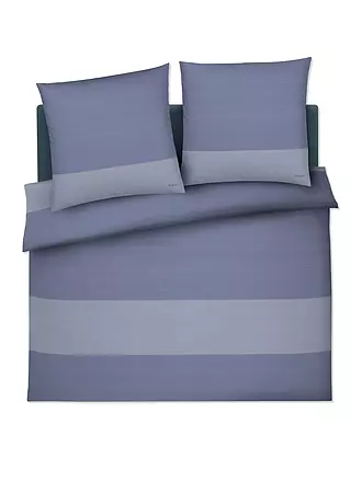 JOOP | Satin Bettwäsche SPLIT 2x 70x90cm / 200x200cm Nude | hellblau