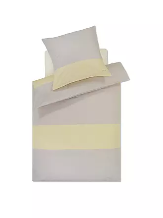 JOOP | Satin Bettwäsche SPLIT 70x90cm / 140x200cm Stone | creme