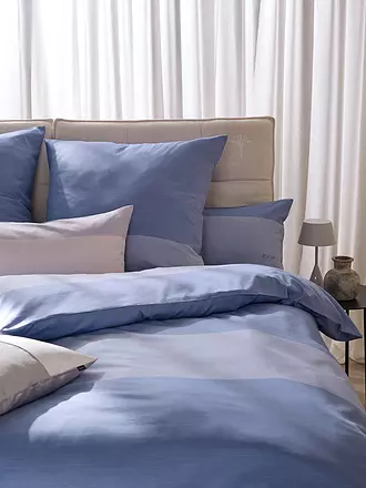 JOOP | Satin Bettwäsche SPLIT 70x90cm / 140x220cm Ocean | hellblau