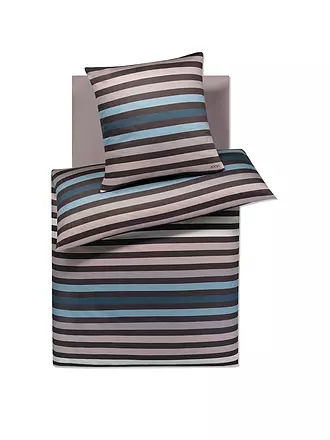 JOOP | Satin Bettwäsche TONE 70x90cm/140x220cm Ocean | grau