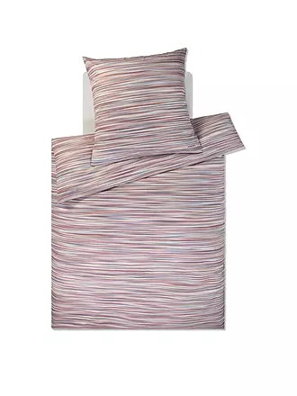 JOOP | Satin Bettwäsche VIVID 70x90cm/140x200cm Blush | hellgrün