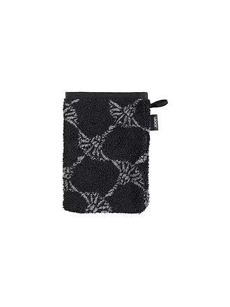 JOOP | Waschhandschuh Cornflower 16x22cm  Anthrazit | schwarz