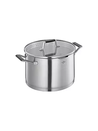 KÜCHENPROFI | Kochtopf  24cm/6,7l BOLOGNA Edelstahl/Schwarz | silber