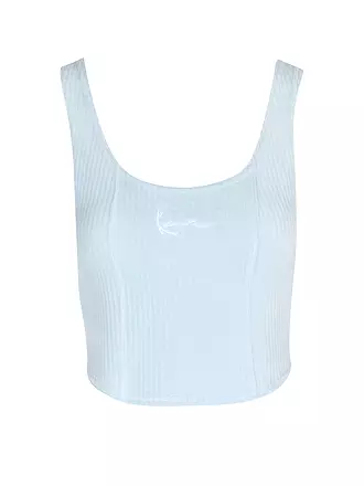 KARL KANI | Top Cropped Fit | hellblau