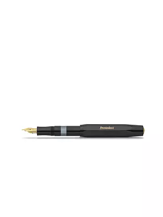 KAWECO | Füllhalter Piston Sport Classic Black/Gold F | schwarz