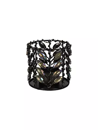 KERSTEN | Kerzenhalter BEADS 8x8cm Pink | schwarz