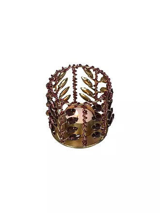 KERSTEN | Kerzenhalter BEADS 8x8cm Pink | schwarz