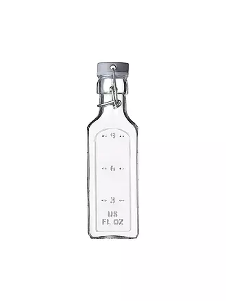 KILNER | Glasflasche mit Bügelverschluss 300ml eckig Glas | transparent