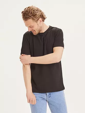 KNOWLEDGE COTTON APPAREL | T-Shirt ALDER | schwarz