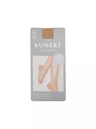 KUNERT | Söckchen COTTON SOLE 20 DEN crystal | schwarz