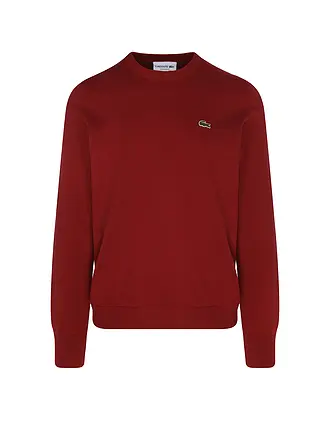 LACOSTE | Pullover | dunkelrot