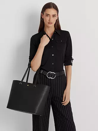 LAUREN RALPH LAUREN | Ledertasche - Shopper KARLY TOTE Large | rosa