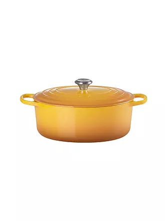 LE CREUSET | Bräter oval SIGNATURE 31cm 6,3l Nectar | hellgrau