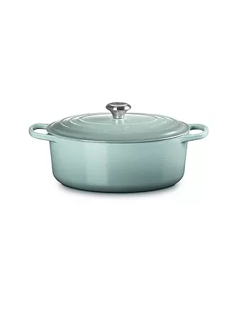 LE CREUSET | Bräter oval SIGNATURE 31cm 6,3l Nectar | hellgrau