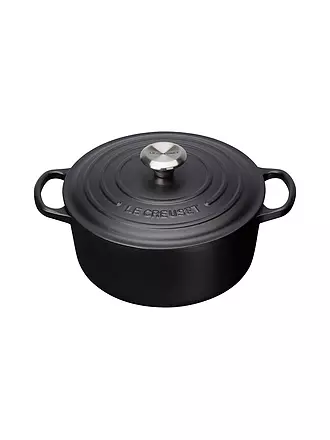 LE CREUSET | Bräter rund 20cm/2,4l SIGNATURE Azure | schwarz