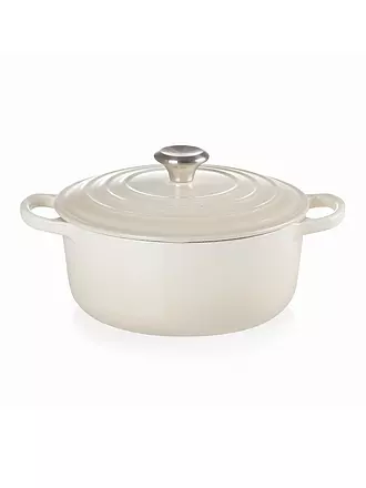 LE CREUSET | Bräter rund 20cm/2,4l SIGNATURE Azure | creme