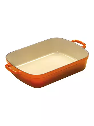 LE CREUSET | Bräter rund Gusseisen 1,6l (Schwarz) | orange