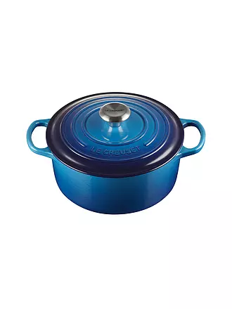 LE CREUSET | Bräter rund SIGNATURE 24cm Nectar | blau