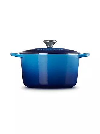 LE CREUSET | Bräter rund hoch SIGNATURE 24cm Schwarz | blau