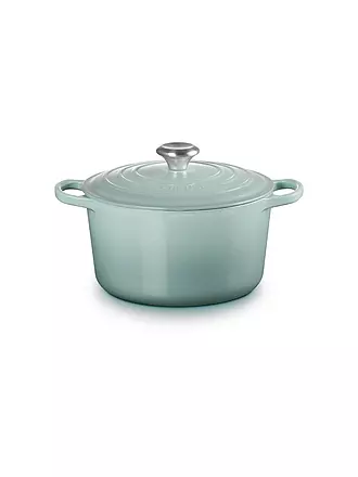 LE CREUSET | Bräter rund hoch SIGNATURE 24cm Schwarz | hellgrau