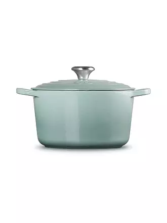 LE CREUSET | Bräter rund hoch SIGNATURE 24cm Schwarz | hellgrau