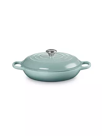 LE CREUSET | Gourmet Profitopf 30cm/3,5l SIGNATURE Sea Salt | dunkelrot