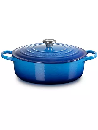 LE CREUSET | Gourmet-Bräter SIGNATURE 30cm Azure | hellgrau