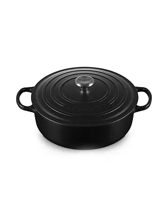 LE CREUSET | Gourmet-Bräter SIGNATURE 30cm Meringue | schwarz