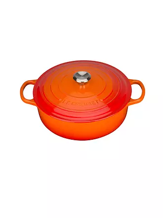 LE CREUSET | Gourmet-Bräter SIGNATURE 30cm Schwarz | orange