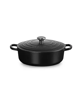 LE CREUSET | Gourmet-Bräter SIGNATURE 30cm Schwarz | hellgrau