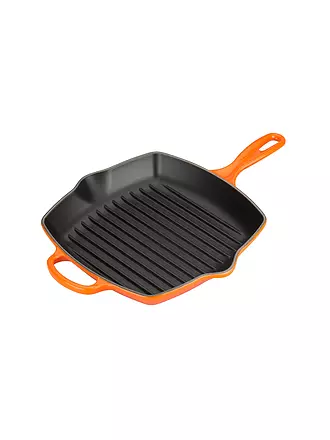 LE CREUSET | Grillpfanne quadratisch 26x26cm SIGNATURE Azure | orange