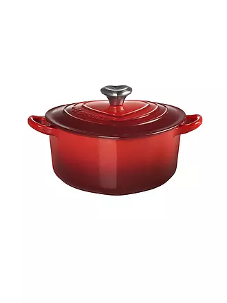 LE CREUSET | Herzbräter mit Herzknopf 20cm/1,9l Kirschrot | rosa