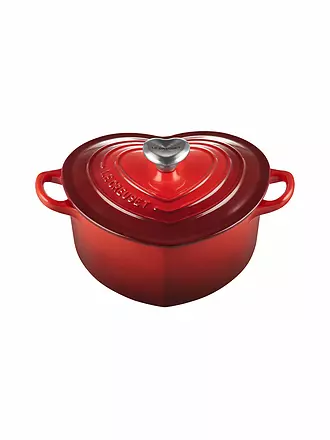 LE CREUSET | Herzbräter mit Herzknopf 20cm/1,9l Kirschrot | rosa