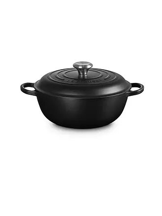 LE CREUSET | Kochtopf - Stew Pot 26cm/2,2l SIGNATURE Ofenrot | schwarz