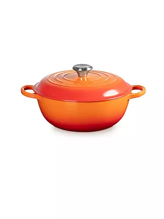 LE CREUSET | Kochtopf - Stew Pot 26cm/2,2l SIGNATURE Schwarz Matt | orange
