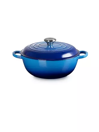 LE CREUSET | Kochtopf - Stew Pot 26cm/2,2l SIGNATURE Schwarz Matt | blau