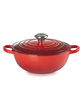 LE CREUSET | La Marmite - Familientopf Signature 24cm Meringue | rot