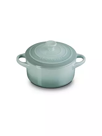 LE CREUSET | Mini Cocotte 14cm/0,65l KLASSIK Schwarz | hellgrau