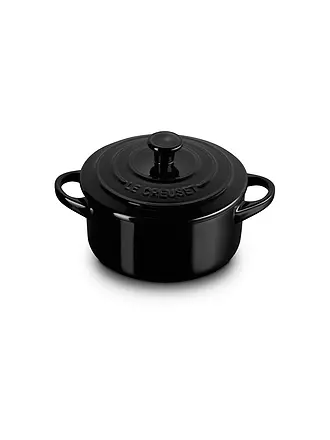 LE CREUSET | Mini Cocotte 14cm/0,65l KLASSIK Schwarz | hellgrau