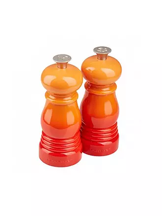 LE CREUSET | Mini Salz- & Pfeffermühlen Set 12,5cm Meringue | orange