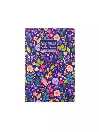 LEGAMI | Liniertes Notizbuch - Large - B5-Format Flowers | keine Farbe